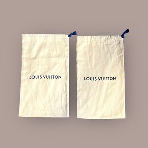 Authentic Louis Vuitton Drawstrings Dust Bag x2